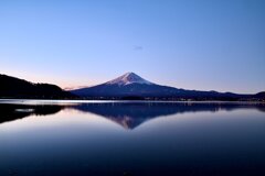 河口湖から