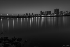 Night view　River and city