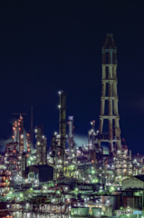 工場夜景　②