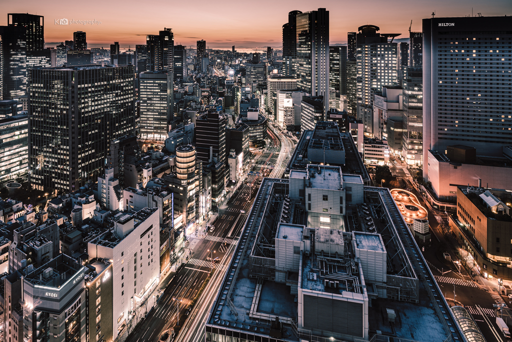 Night view x Hilton OSAKA