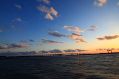 弁天島×夕焼け