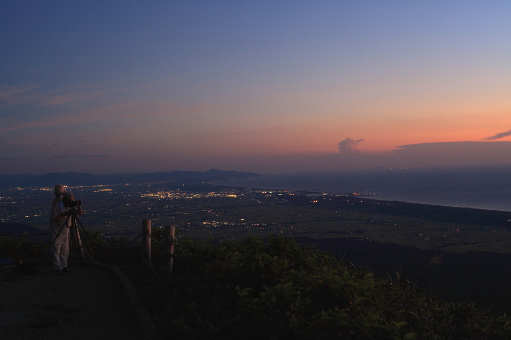鳥海山夕焼け3