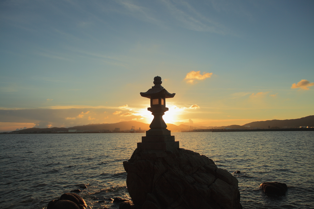蒲郡竹島夕陽2