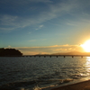 蒲郡竹島夕陽