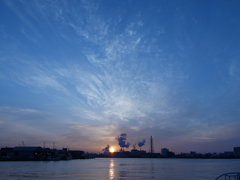 インク色の夕暮れ