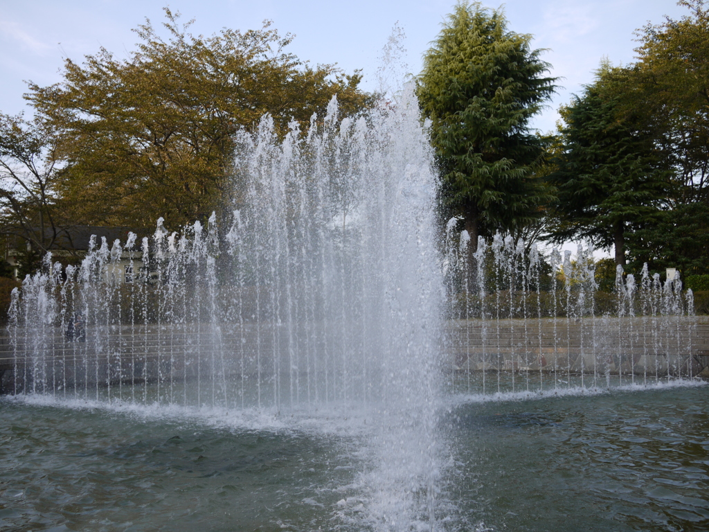 八戸公園の噴水