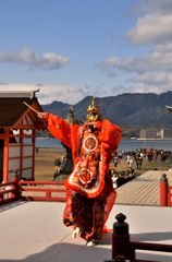 宮島舞楽の舞い