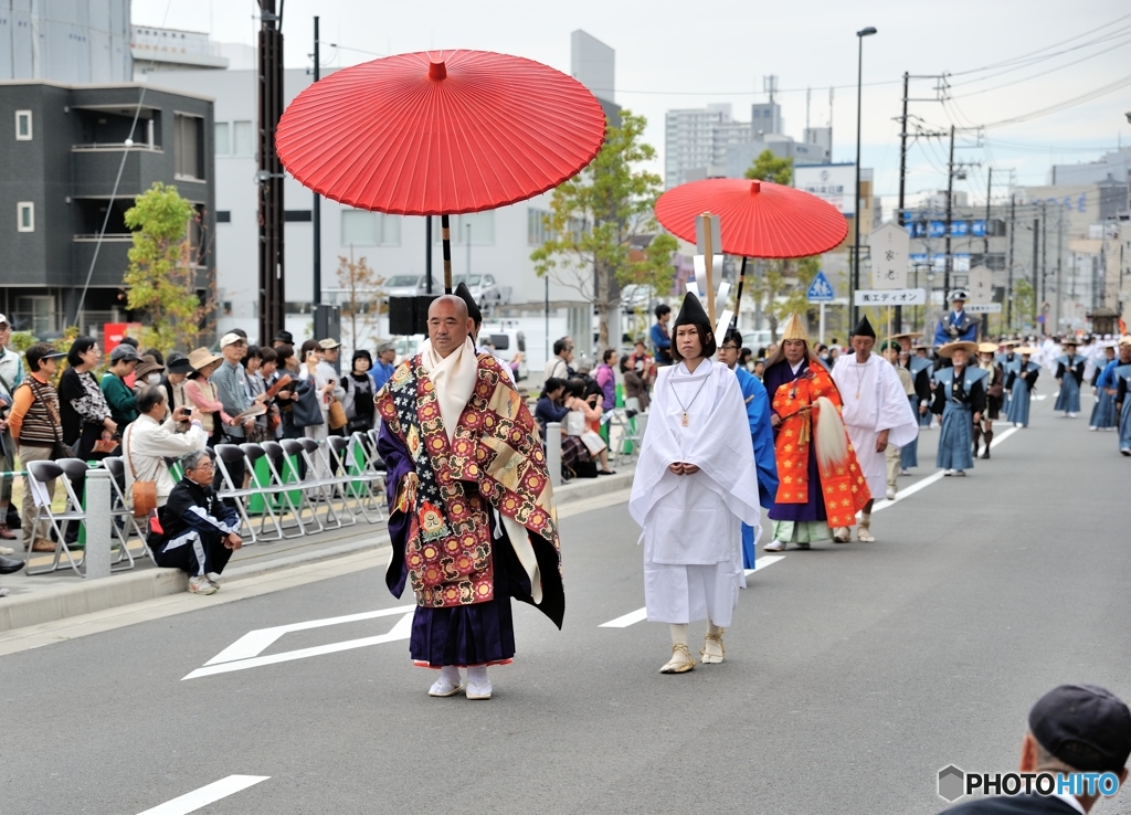 通り御祭礼 大行列 和傘