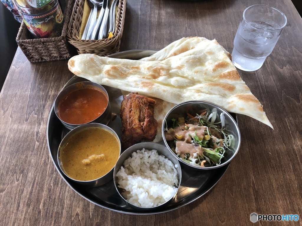 チキンとシーフードのカレー