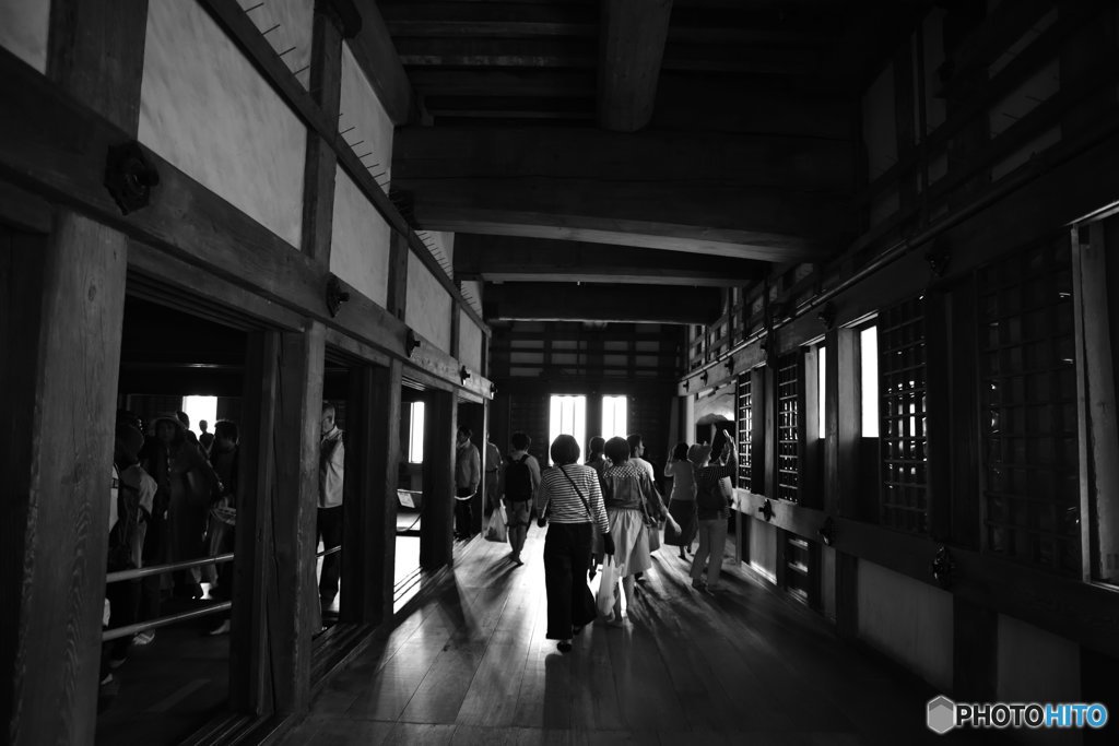姫路城　天守閣の回廊