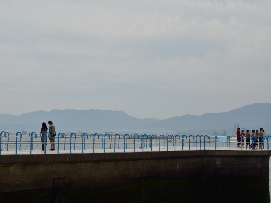 防波堤で見た景色