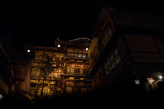 渋温泉街（夜）