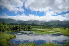 知床湖畔にて