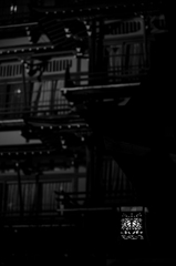 渋温泉街（夜）