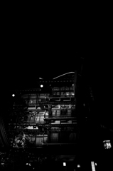 渋温泉街（夜）