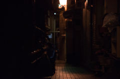 渋温泉街（夜）