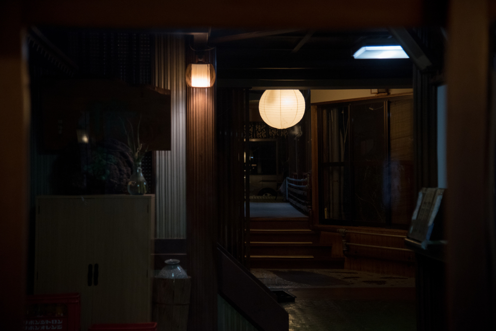 渋温泉街（夜）