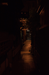 渋温泉街（夜）