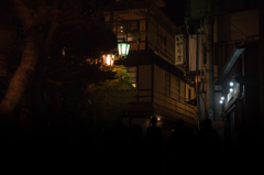 渋温泉街（夜）