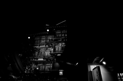 渋温泉街（夜）