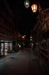 渋温泉街（夜）