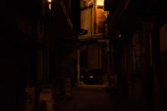 渋温泉街（夜）