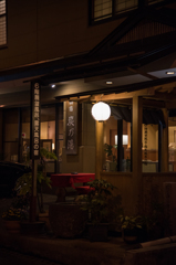 渋温泉街（夜）