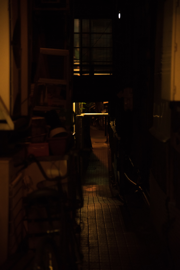 渋温泉街（夜）