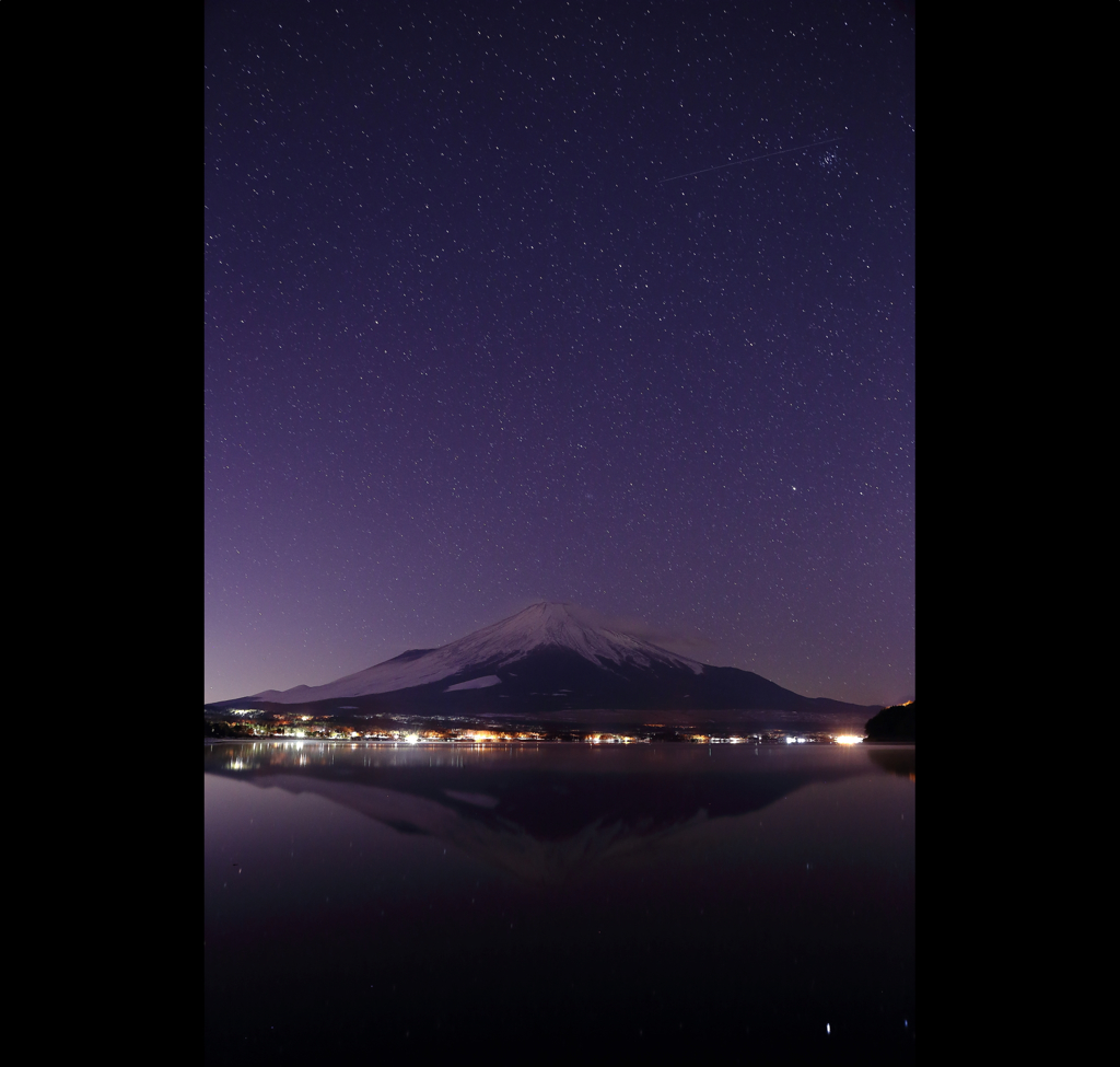富士に星積もる夜