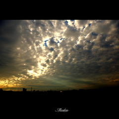 空を見上げて…