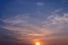 梅雨明けの朝焼け