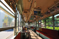 函館市電車内