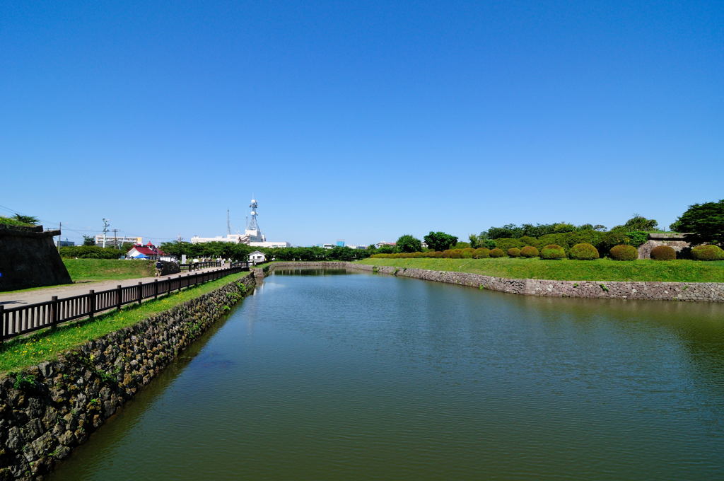 五稜郭公園にて2