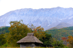 茅葺と大山　