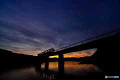 遠のく夕焼け