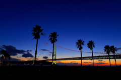 1日の夕景　