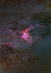 イータカリーナ星雲付近 イータカリーナ星雲付近