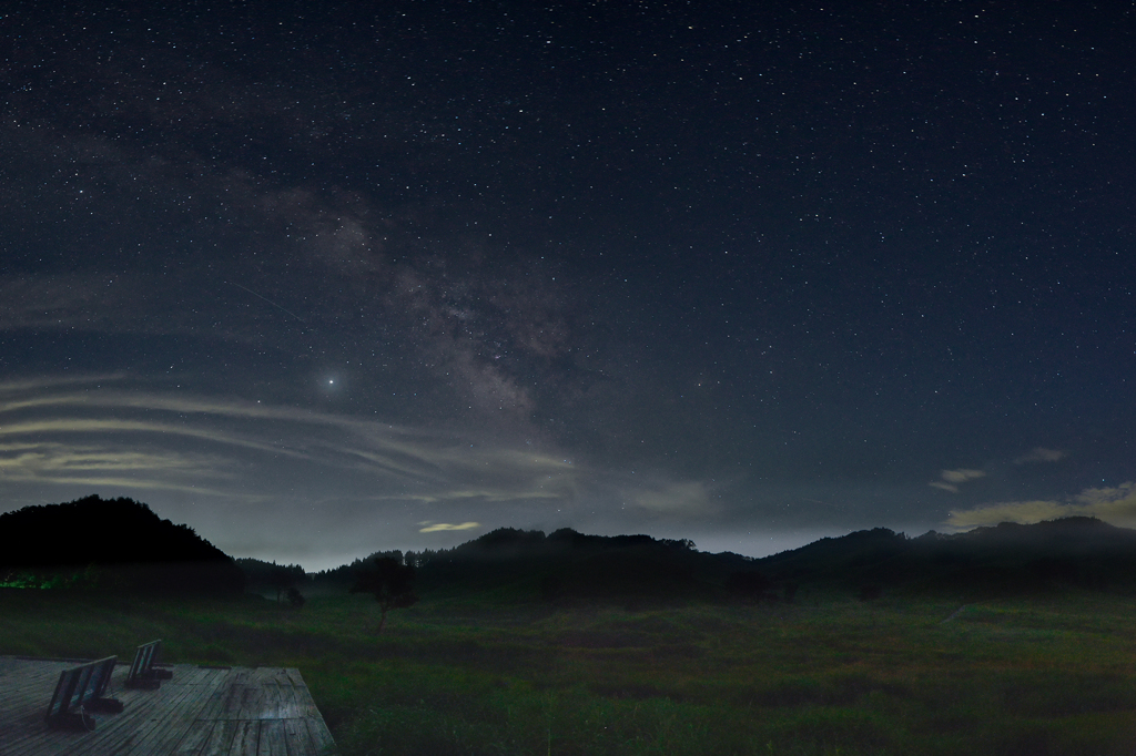 砥峰高原の夜　２