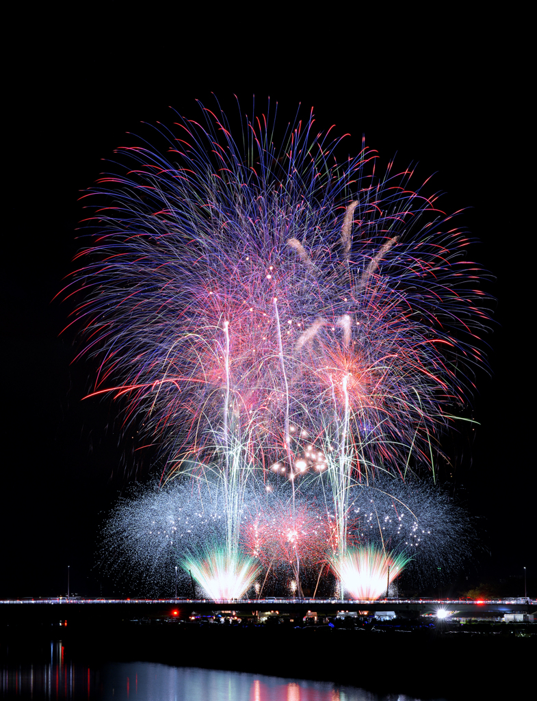 昨日の花火　６（７枚比較明）