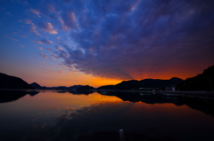 夕照と静海