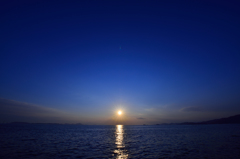 元日の夕日
