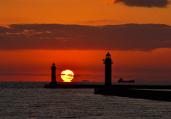 27日の夕日