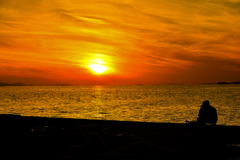 夕陽を狙うスナイパー
