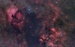 北アメリカ星雲～サドル付近