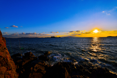 Sun set.