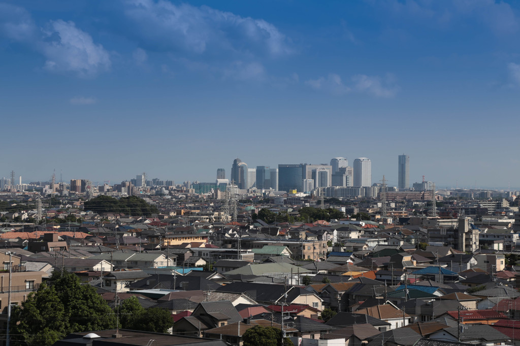 遠くには幕張