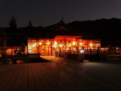 宮島 厳島神社の夕方-4