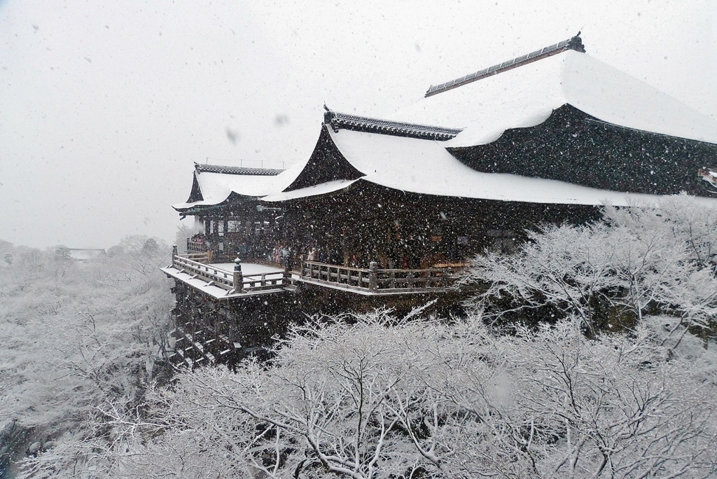 京都 元日の清水寺