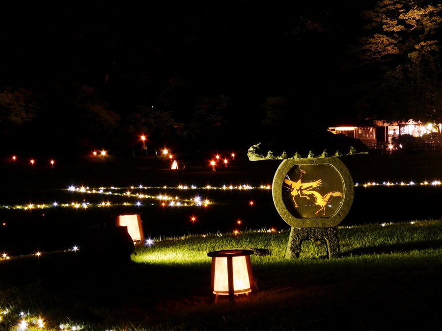 岡山 後楽園 幻想庭園