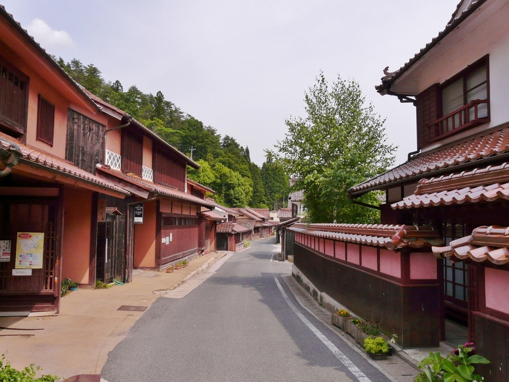 岡山 吹屋 赤い町並み